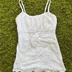 Younique White Lace Camisole Top